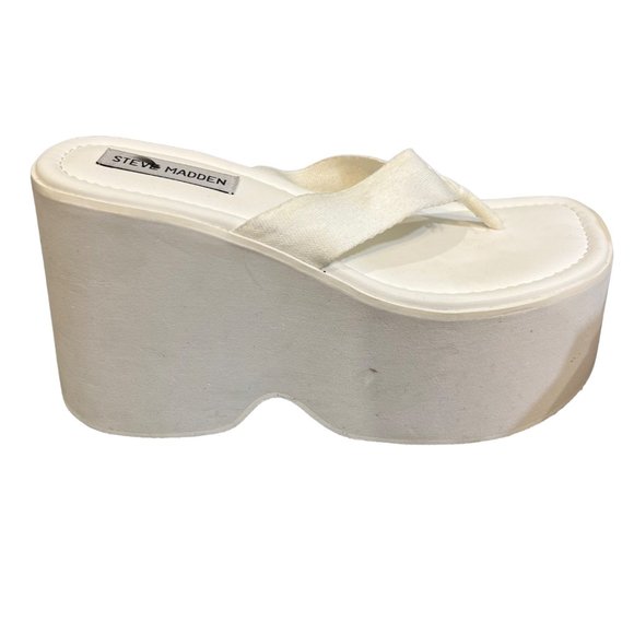 STEVE MADDEN‎ Women's Gwen Platform Wedge Sandals (8) - Picture 4 of 7